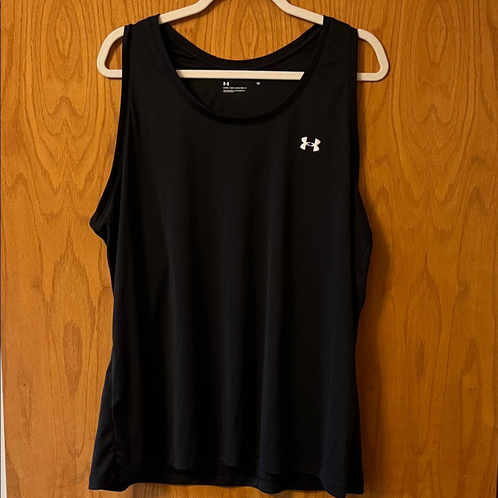 Under Armour Women's Sleek Black Racerback Tank Top 1X